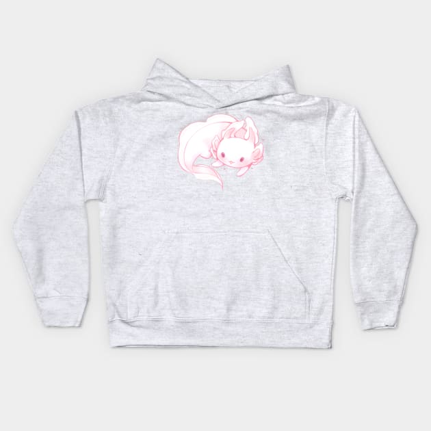 axolotl Kids Hoodie by Ghostly Fail